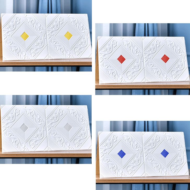 Modern Tin Backsplash Cover Three-Dimensional Printing Wall Ceiling Panel