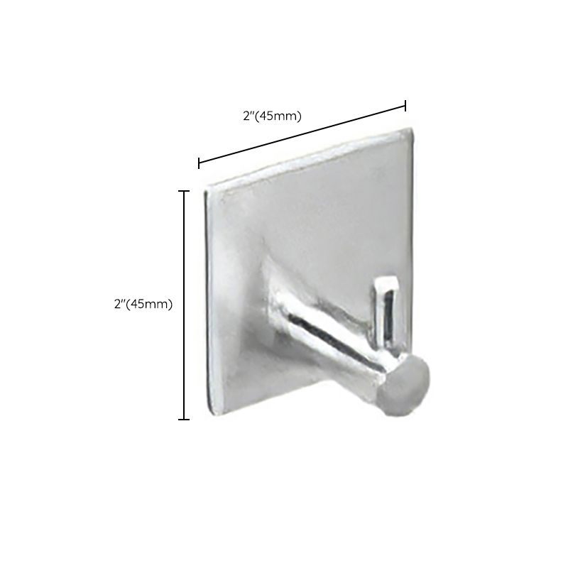 Metal Simple Bathroom Accessories as a Single Piece or in a Set in Silver