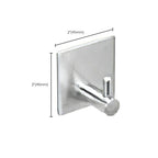 Metal Simple Bathroom Accessories as a Single Piece or in a Set in Silver