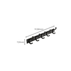 Matt Black 2-piece modern bathroom accessories as a single item or as a set with bath shelf