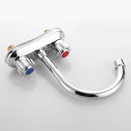 Circular 2-Handle Bathroom Faucet Contemporary Brass Sink Faucet