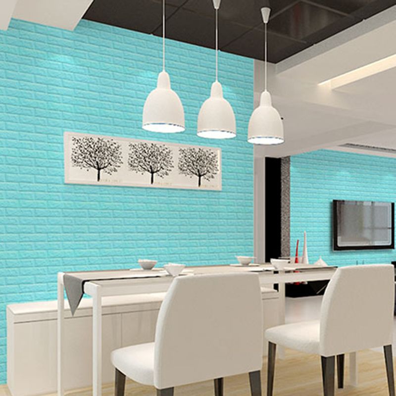 Modern Wall Tile PVC 3D Embossing Self-Adhesive Waterproof Interior Wall Panel