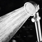 Super high pressure shower head 3 spray adjustable water flow round shower head