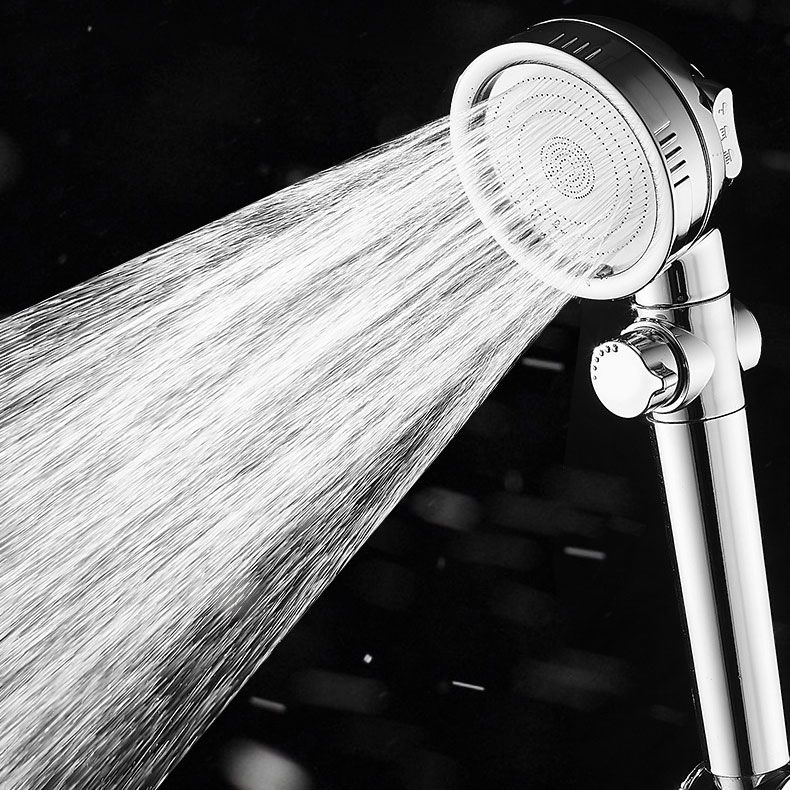 Super high pressure shower head 3 spray adjustable water flow round shower head