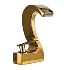 Modern Single-Lever Basin Faucet Bathroom Brass Central Faucet