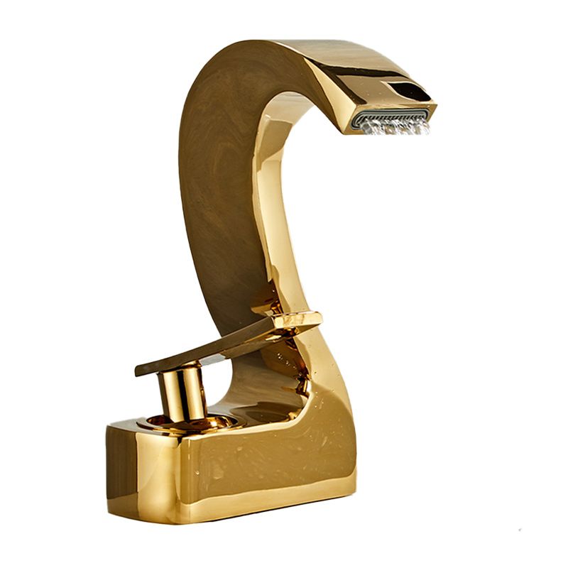 Modern Single-Lever Basin Faucet Bathroom Brass Central Faucet