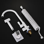 Single Cold Water Valve Uniform Color High Arc Deck Mounted Bathtub Faucet