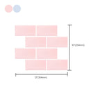Peel & Stick Subway Tiles Plastic Stain Resistant Peel & Stick Subway Tiles 5-Pack