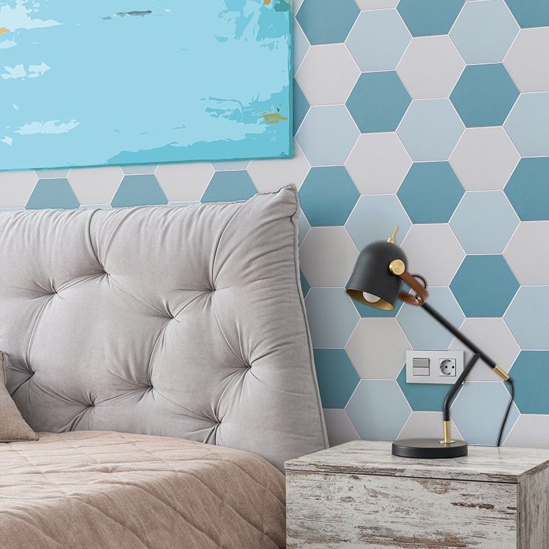 Peel and Stick Tiles Hexagonal Peel and Stick Backwall 20 Pack for the Bathroom