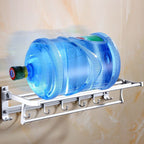 Silver Contemporary Bathroom Hardware Set Stainless Steel Aluminum Bathroom Set