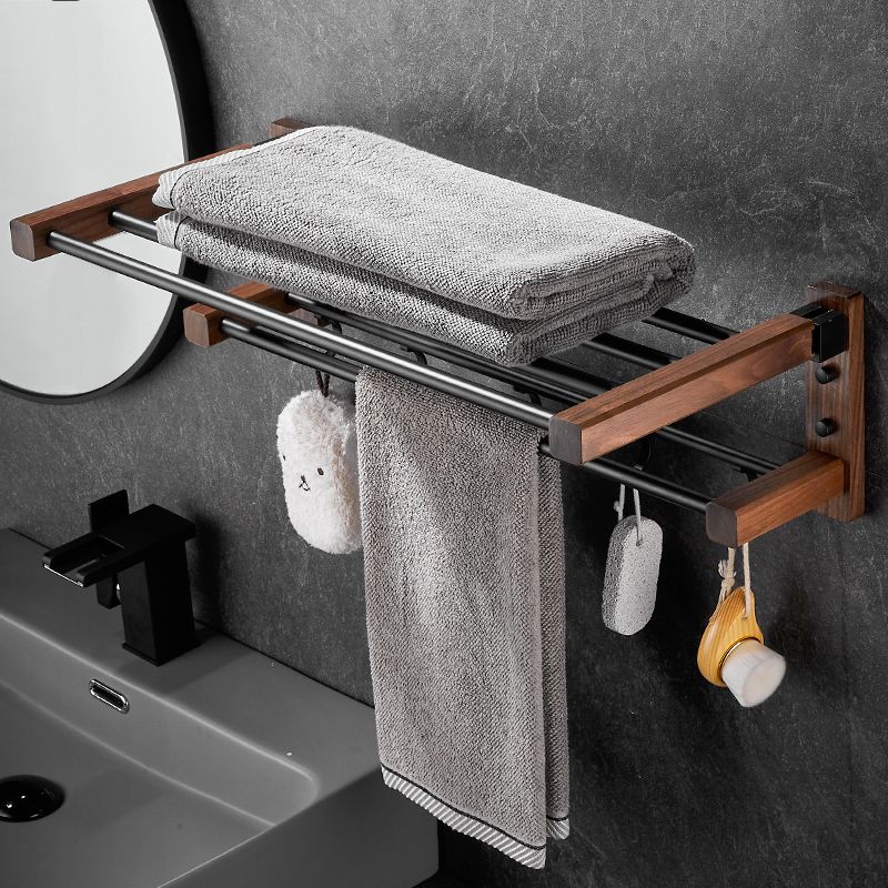 Modern black bathroom set bathroom shelf towel bar bathroom accessories set