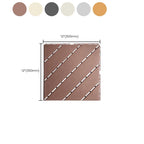 4-Slat 12" X 12" PVC Floor Tiles Connection Installation Floor Tiles