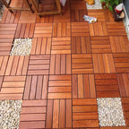 Classic Terrace Decking Natural Wood Waterproof Smooth Outdoor Flooring