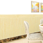 Modern Wood Paneling Smooth Wall Indoor Wood Planks Set of 2