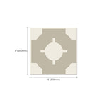 Square Indoor Print Vinyl Flooring Peel and Stick Waterproof Vinyl Flooring