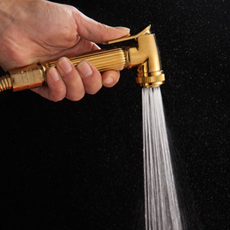 Contemporary Shower Head Square Golden Bathroom Handheld Shower