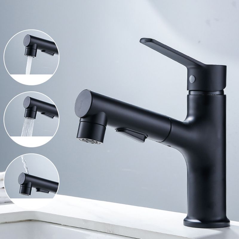 Modern Basin Faucet Solid Copper Centered Sink Faucet for Bathroom