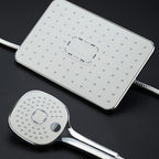 Plastic hands-free showerhead adjustable water flow showerhead