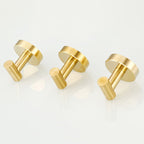 Modern Bathroom Accessory Set Metal Coat Hooks in Polished Chrome/Gold