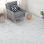 Peel and Stick PVC flooring Smooth marble look fire protection vinyl floor