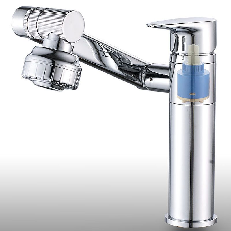 Glam Style Faucet Single Handle Basin Mixer with Waterfall Spout
