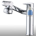 Glam Style Faucet Single Handle Basin Mixer with Waterfall Spout