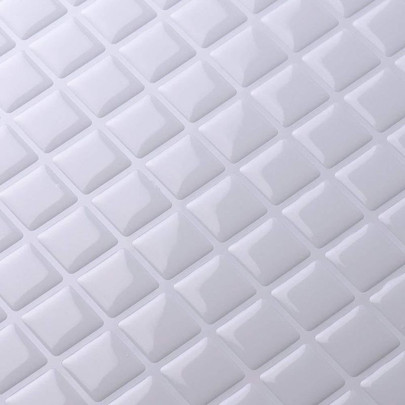 Peel-and-Stick Tile Square Stain-Resistant Mosaic Peel-and-Stick Tile for the Kitchen