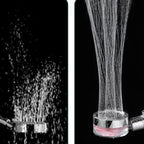 Contemporary Shower Head Combination Handheld Shower Plastic Wall Mounted Silver Shower Head