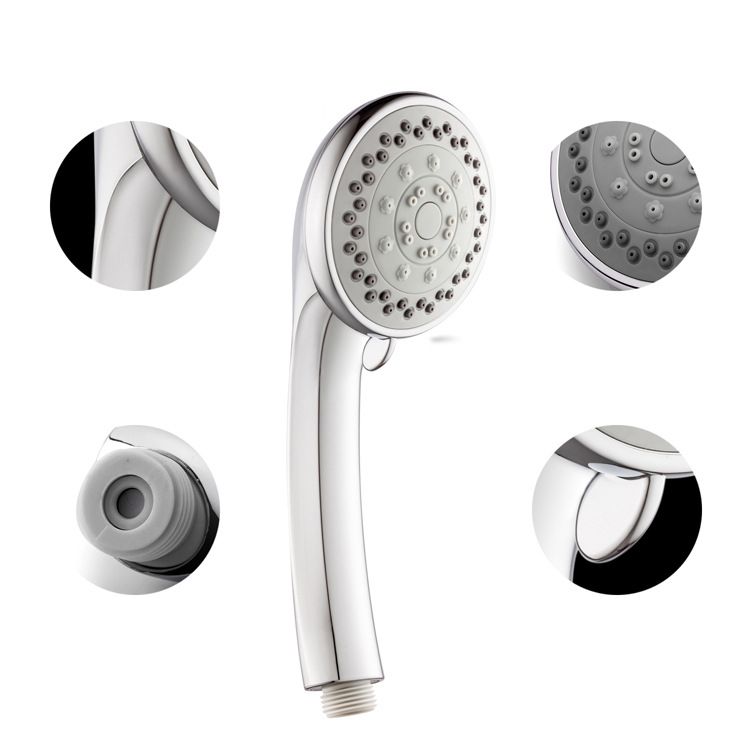 Single Double Showerhead Square High Arc Showerhead Combo in Chrome