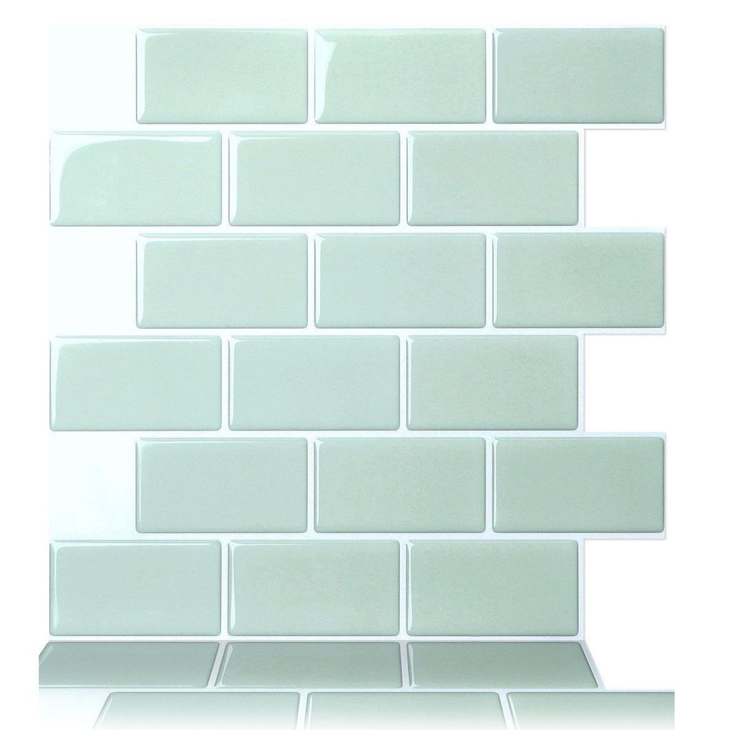 Modern Peel and Stick Wall Tile PVC Offset Joint Peel and Stick Wall Tile