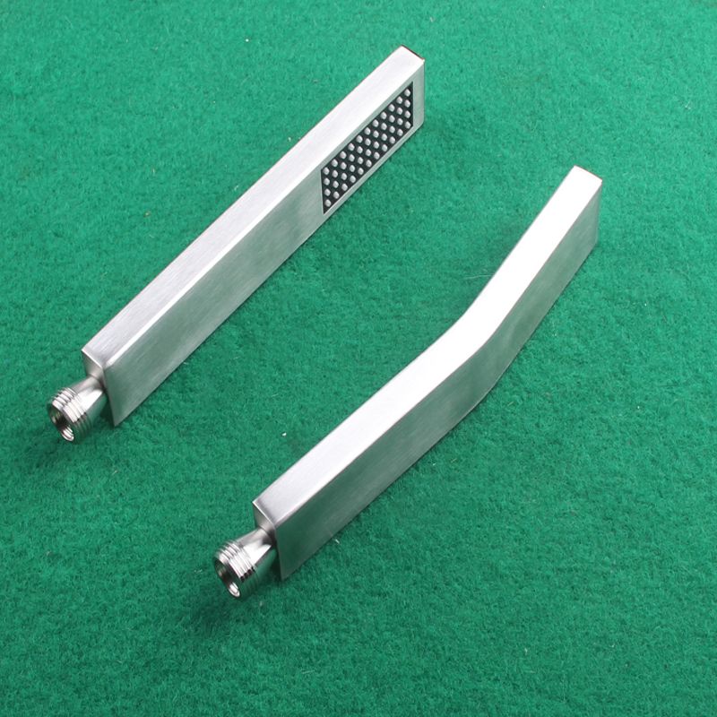 Simple Rectangle Shower Head 304 Stainless Steel Hand Shower