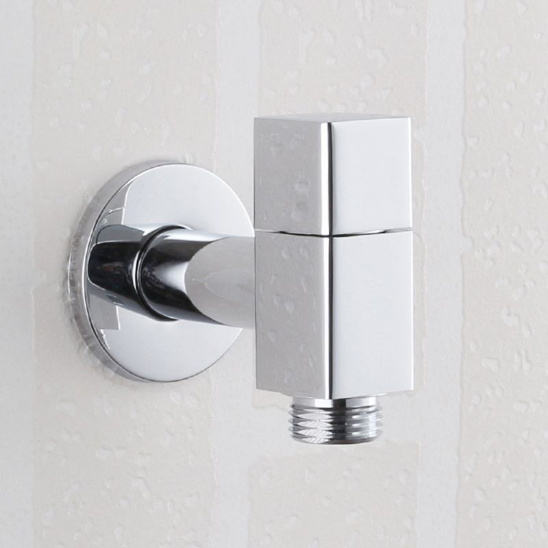 Industrial Wall-Mounted Bathroom Faucet Knob Handle Brass Faucet