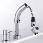 Vessel washbasin mixer High arch three-way faucet 2-hole fittings