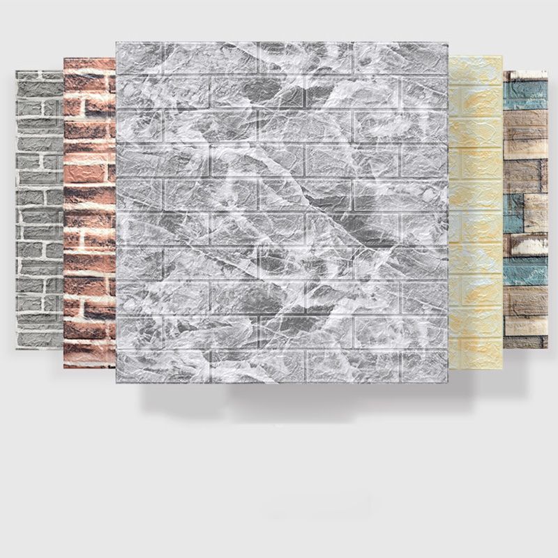 Farmhouse Wall Panel 3D Brick Bedroom and Living Room Wall Panels Set of 2