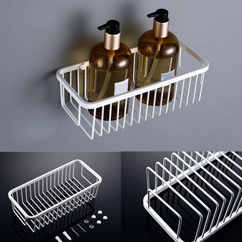 Contemporary white bathroom accessories as a single piece or in a set