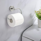 Metal Simple Bathroom Accessories as a Single Piece or in a Set in Silver