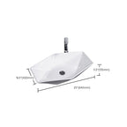 Modern Sink Solid Color Porcelain Sink