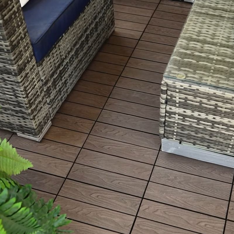 Striped pattern terrace tiles interlocking tiles kit outdoor patio