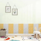 3D Embossed Foam Wall Panel Living Room Waterproof Wall Panel