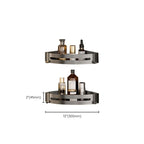 Aluminum modern bathroom accessories set polished gray bathroom shelf/paper holder/robe hook
