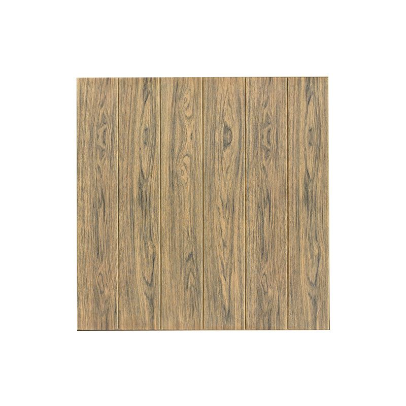 Modern Wood Paneling Smooth Wall Indoor Wood Planks Set of 2