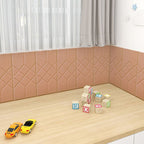 Modern PVC Cap Verflooring Smooth Wall Interior 3D Living Room Board Set of 2