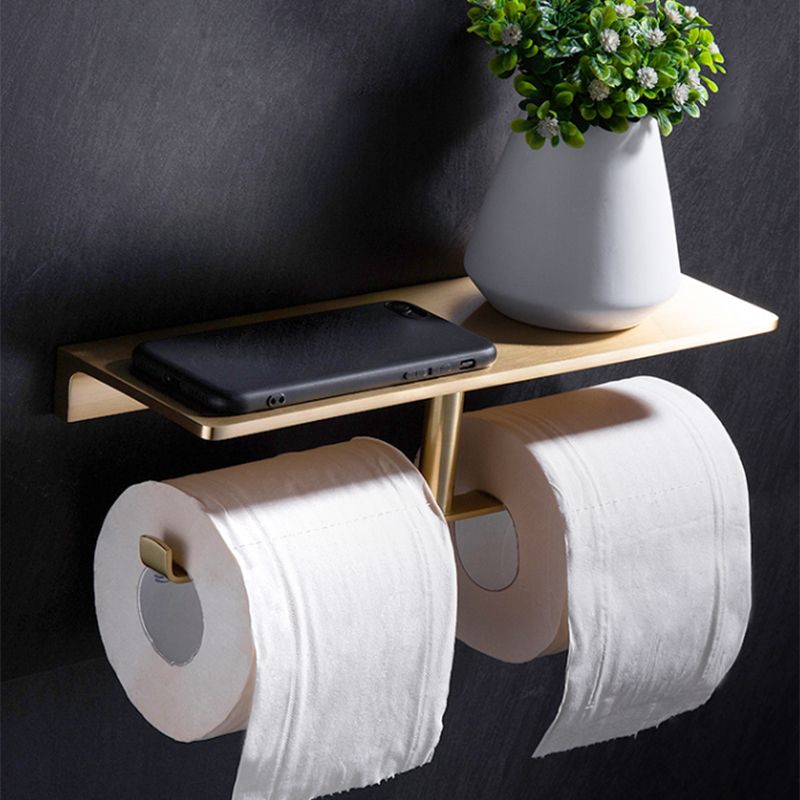 Brushed Brass Bathroom Hardware Set Retro Golden Bathroom Accessories Set