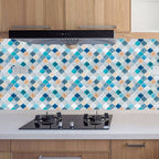 Plastic Peel & Stick Mosaic Tiles Waterproof Mosaic Tiles Wallpaper