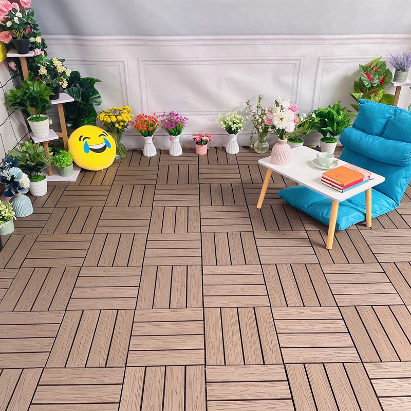 Modern Style Wood Floor Corrosion Protection Square Outdoor Wood Floor