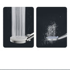 Contemporary Hand Shower Round Shower Head Combo in Silver