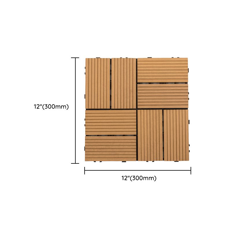Deck Plank Loose Lay Manufactured Wood Panels Patio Tiles Outdoor Flooring