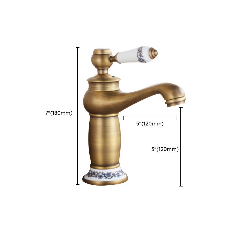 Country House Wide Water Tap Sink Faucet with Lever Handle