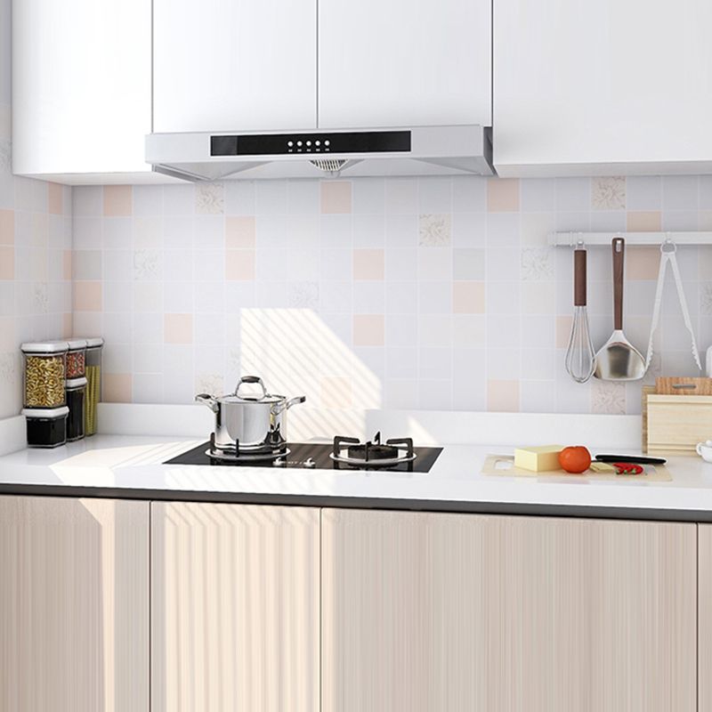 Modern Mosaic Tiles Smooth Peel & Stick Backsplash Wallpaper for Kitchen