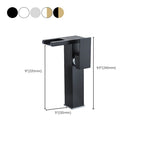 Contemporary Sink Faucet Solid Color Low Arc Bathroom Sink Faucet